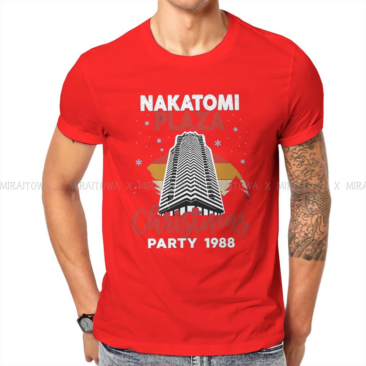 Die Hard Movie Christmas Party 1988 Bruce Willis Creative TShirt for Men NAKATOMI PLAZA Basic T Shirt Birthday Gifts Streetwear S