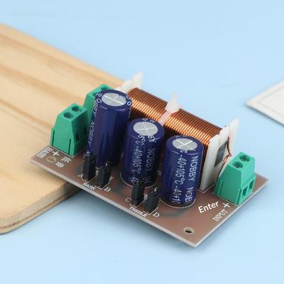 400W Audio Speaker Frequency Divider 2 Channel Crossover Filters Module Adjustable Full Range Treble Bass Welding Free