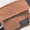 Women Canvas Single Shoulder Messenger Bag Small Square Bag Corduroy Bag
