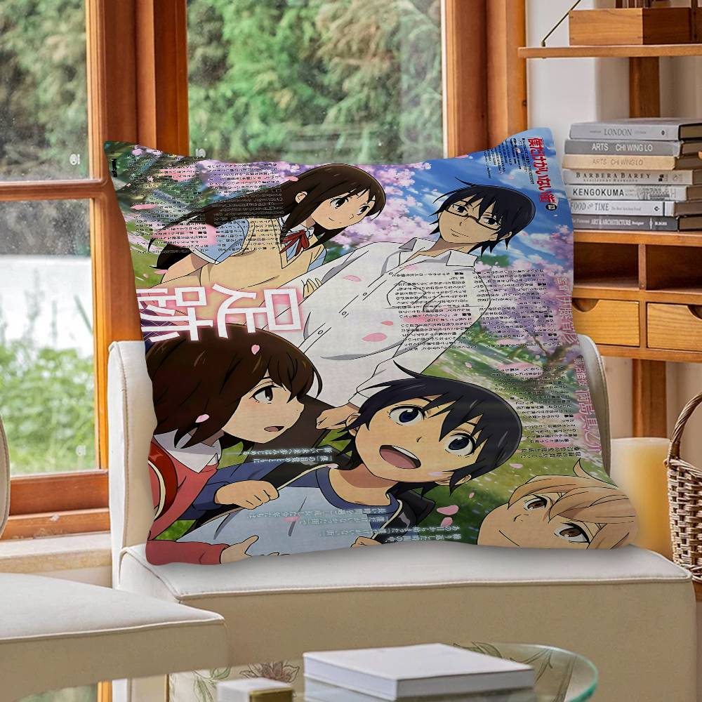 

Animation ERASED Pillow Anime Pillow Sofa Bed Head Pillow Cover Cushion Cover 45x45 cm Fashion 12x12Inch