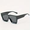 Retro Vintage Black Square Women Sunglasses Luxury Large Frame Gradient Glasses Fashion Cat Eye Oversized