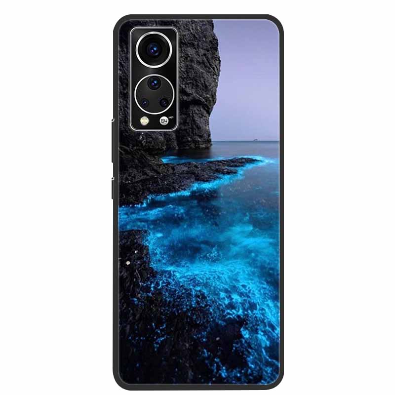 Für ZTE Axon 30 Handyhülle Cover Cooler Wolf Löwe Tiger Schwarzes Silikon Weiche Hülle Für ZTE Axon 30 Rückabdeckung Hülle Axon30 5G Hülle