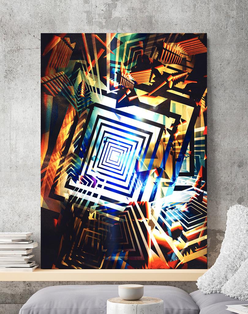 Abstract Squares Poster