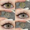 1 Pair Colored Brown Contact Lenses for Eyes Natural Lenses Beauty Fashion Blue Lenses Green Eye Contact Lens