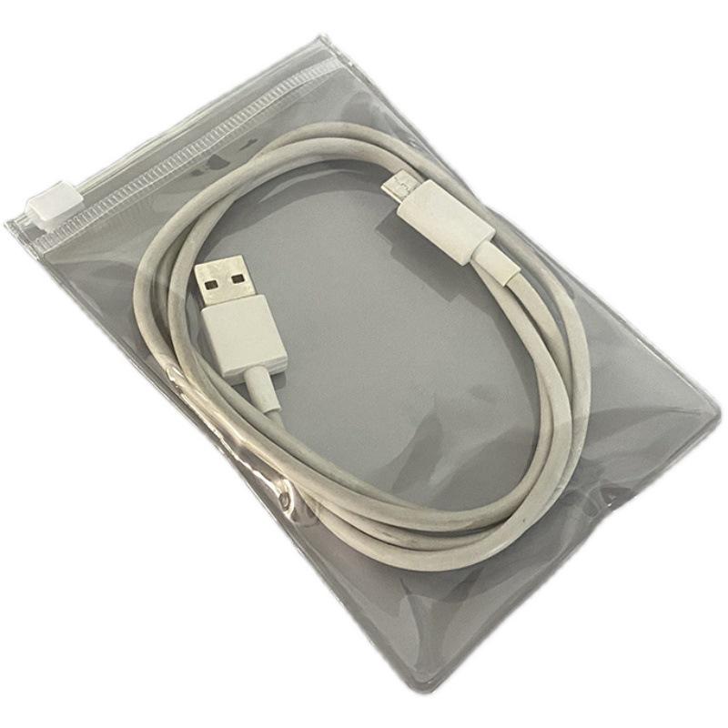 Portable Transparent Data Cable Organizer with Zipper