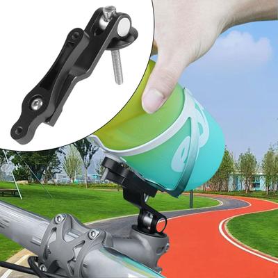 Bicycle Bottle Holder Adapter Handlebar Bracket Mount Aluminum Alloy Kettle Rack Cycling Easy