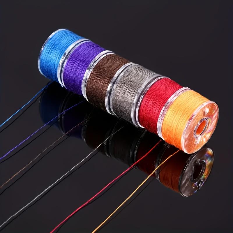 Vorgewickeltes Garnspulen-Set zum Nähen mit der Hand und der Maschine, tragbares Stick-Nähzubehör für Nähbegeisterte und Bastler für DIY-Stickprojekte