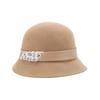 Autumn and Winter New British Celebrity Wool Top Hat Elegant Retro Basin Hat Versatile Fisherman Hat Children Age Reduction