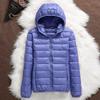 Women Puffer Jackets Plus Size Hooded Female Ultra Lightweight Packable Down Coats