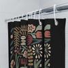 Botanical Shower Curtain Tropical Leaves Pattern Waterproof Fabric Bathroom Decor Vintage Floral Backdrop Nature Theme