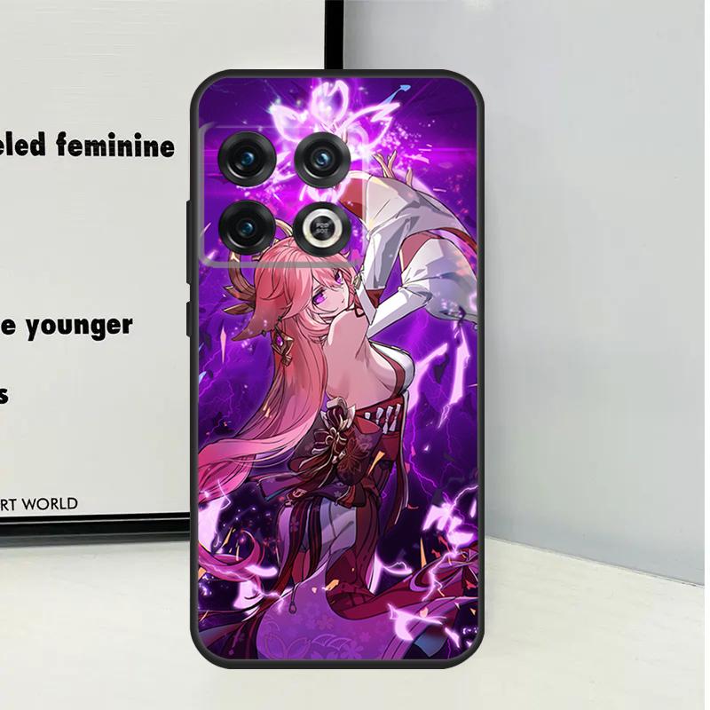 Genshin Impact Yae MIko Case For OnePlus 12R 10T 9R 10R 12 11 9 10 Pro OnePlus Nord 2 2T CE 3 Lite N20 N10 Cover