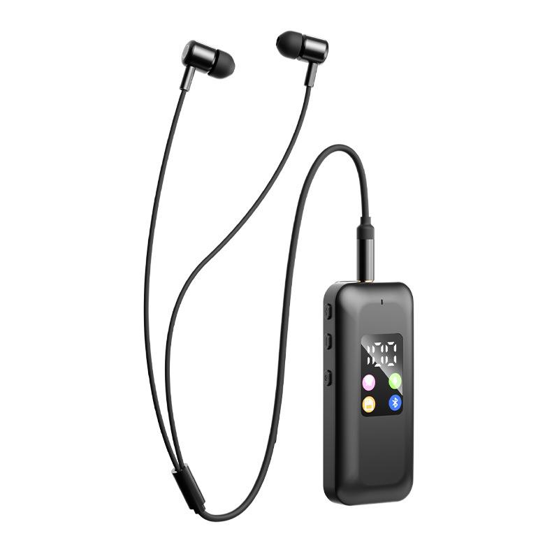 Fen Shi 25 Bluetooth Clip-on Dual Earphones with Card Slot, In-ear Monitor, and Replaceable Cable.
