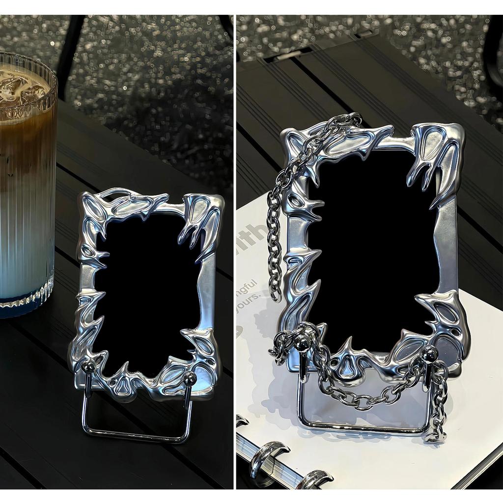Electroplating Acrylic Photocard Holders Idol Card Protectors 3Inch Waterproof Photocard Binder