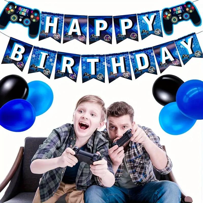 Game Themed Balloon Set Gamepad Birthday Anniversary Arrangement Game Party Celebration Supplies