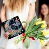 6PCS Diamond Painting Greeting Card Flower Animals Rhinestone Painting Card Kit Diamond Drawing Card for Holiday Party Favors