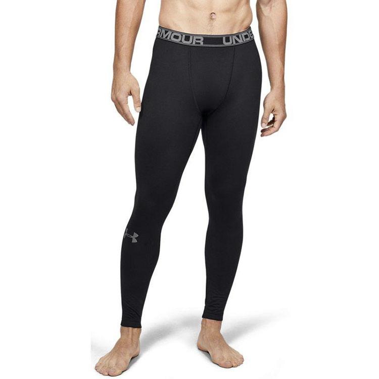 Under Armour Casual Training Sports Tight Fitness Long Pants Men bottoms Black 1282959-001