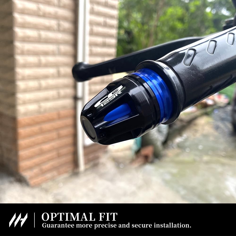 MotHeartZero Motorcycle Handlebar End Cap for CB125R 2017-2024 7/8"(22mm) Steering Wheel 17mm Diameter CNC
