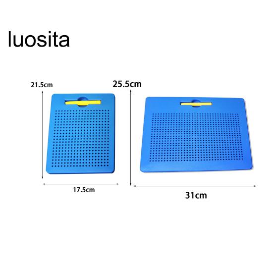 1 Set Kids Magnetic Drawing Board with 380/714 Steel Balls, Retractable Pen, Toddlers Early Education Dot Art Painting Pad, Children Boys Girls Gift