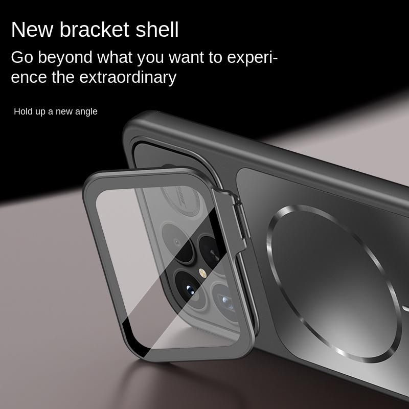 For POCO F8 Pro POCO F8 Ultra phone case, hidden lens stand, magnetic, luxury minimalist design, lens protection