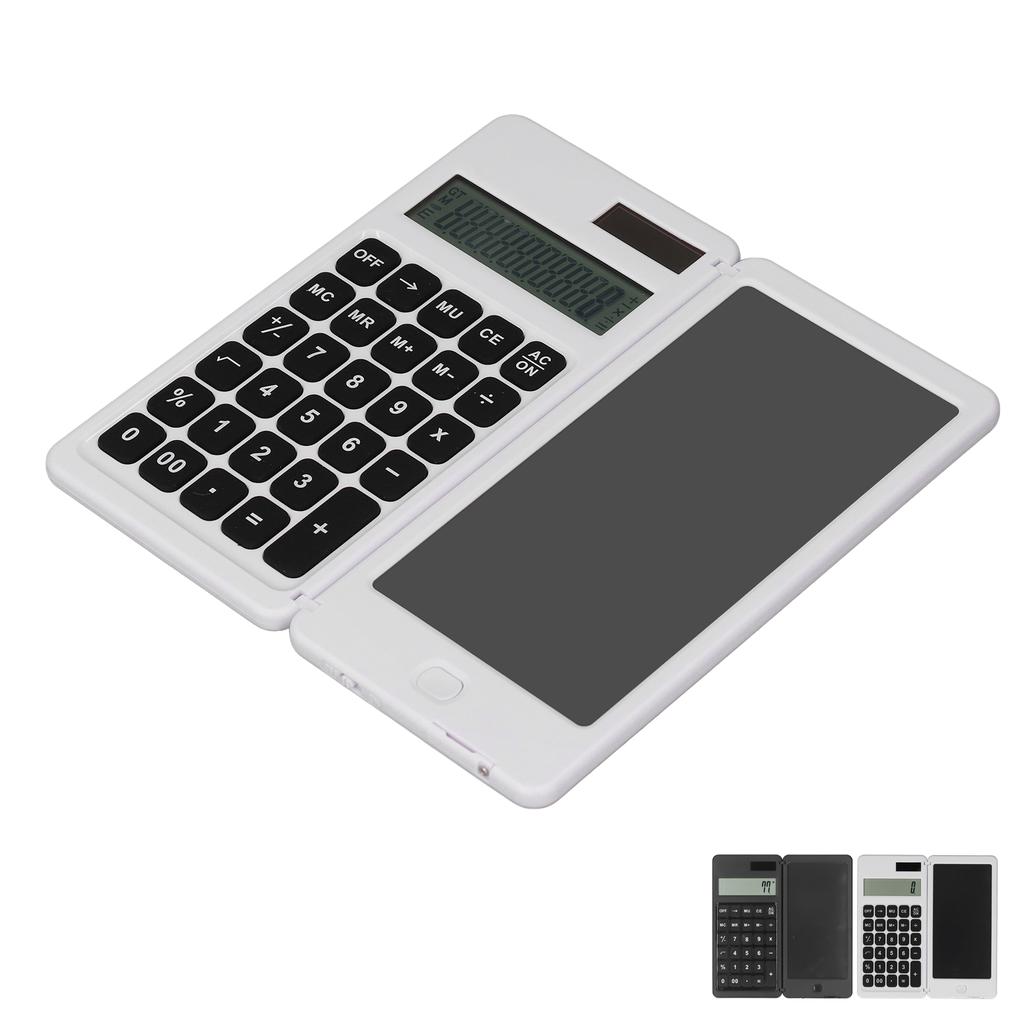 Office Desk Calcultor Solar Powered Multifunctional Pocket Desktop Calculator with Writing Tablet