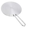 Stainless Steel Heat Diffuser Converter with Detachable Handle Round Induction Adapter Plate for Gas Stove Glass Cooktop