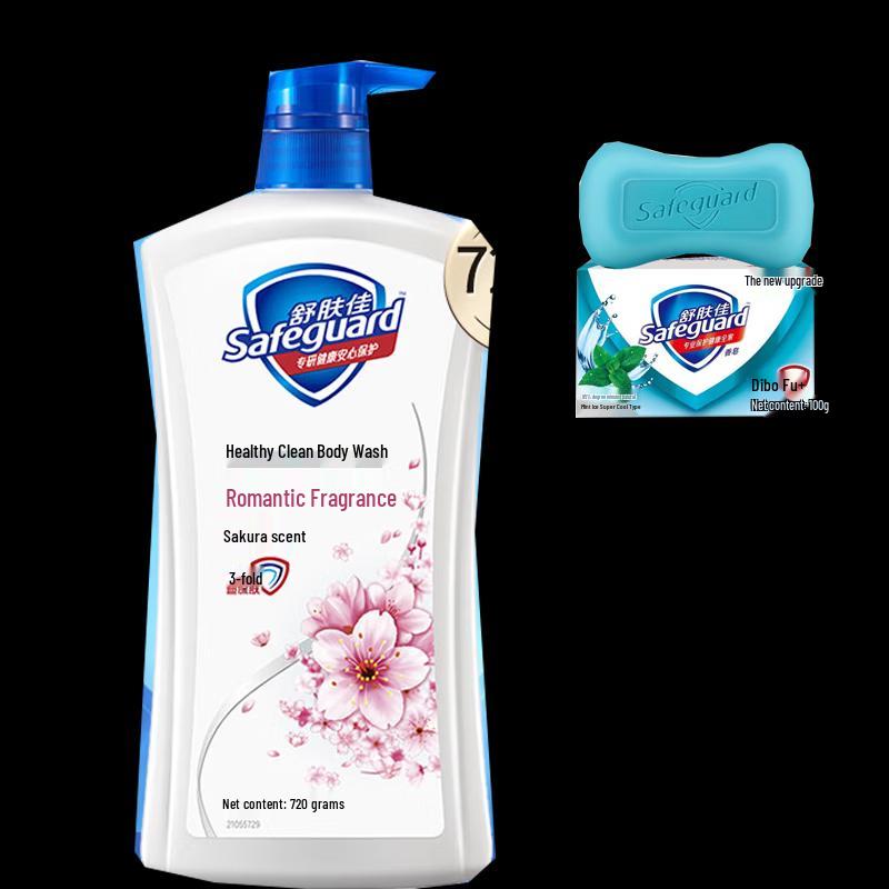 

Safeguard Cherry Blossom Shower Gel & Peppermint Soap Set