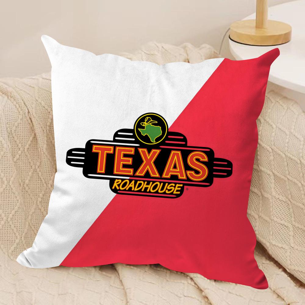 Classic TTexas RRoadhouse Cushion Cover Pillowcase Ultra Soft Skin Friendly Fabric Cloud Like Comfort Concealed Zipper