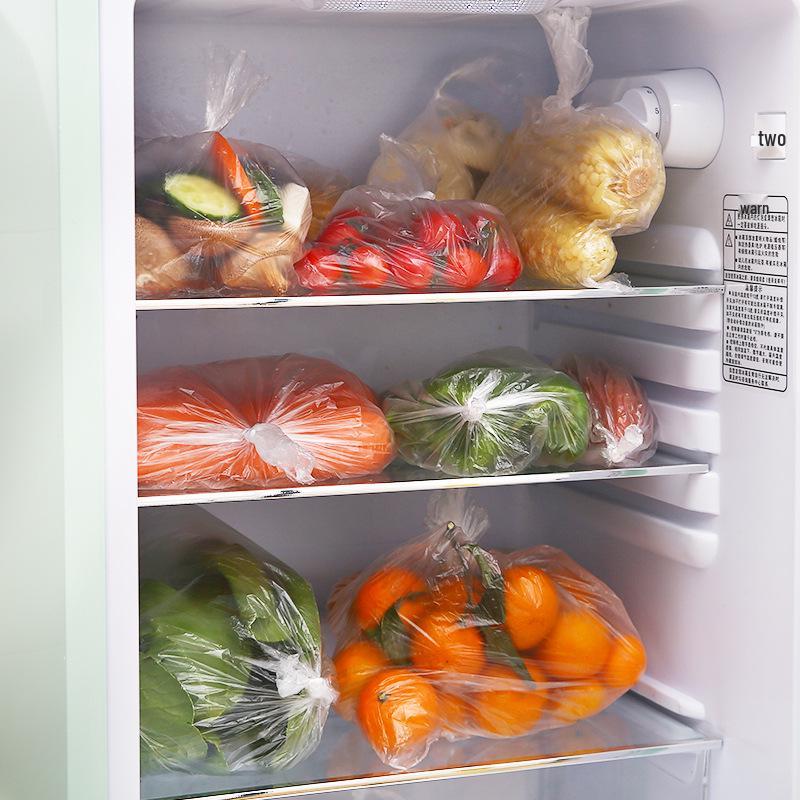 Food Grade PE Thickened Plastic Wrap: Transparent, Microwaveable Sealing Bags In Large, Medium, and Small Sizes for Fresh-Keeping.