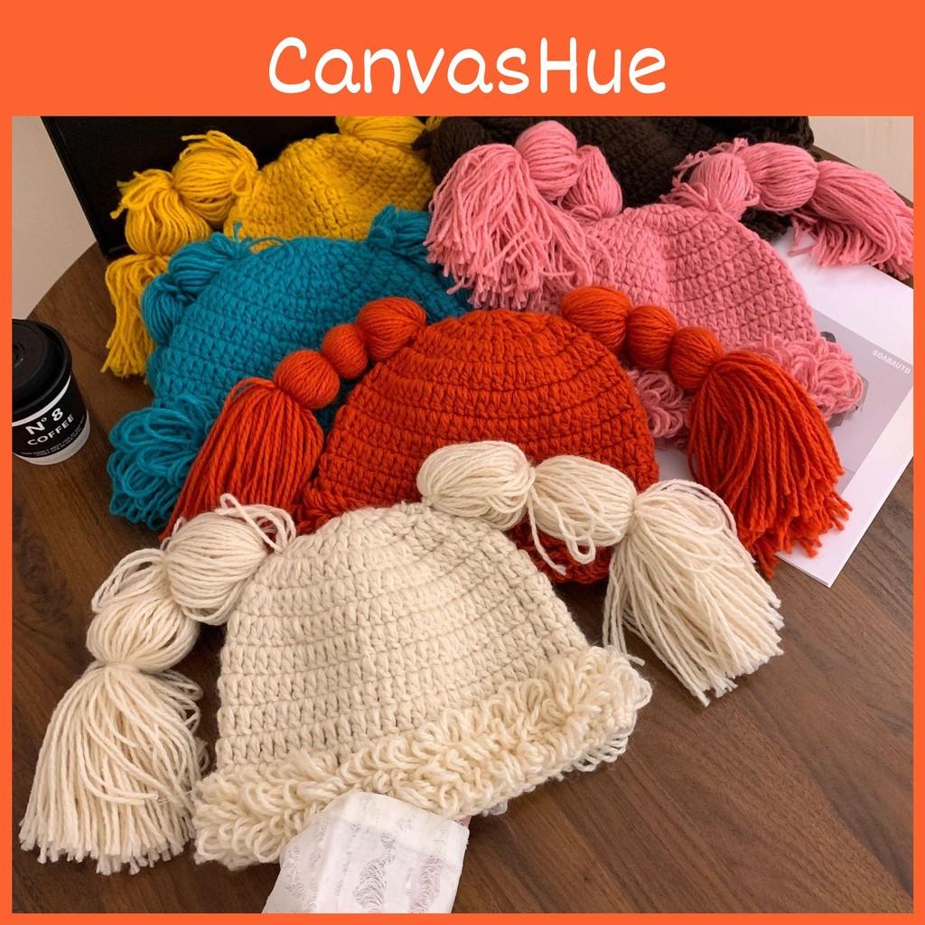 And Cute Warm Long Braided Knit Hat For Women In Beautiful Colors For Winter Comfort
