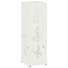 Umbrella Stand with Storage White 15.5 X 15.5 X 49 Cm Metal