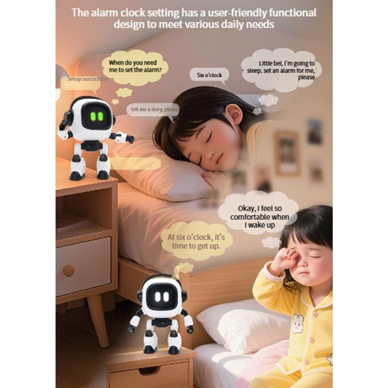 AI Voices Interactive Learning Robot with Customizable Educational Content & Entertainment Functions Suitable for Kids