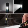 Outdoor Mini Portable T6 Flashlight USB Charging Small Flashlight Outdoor LED Camping Light Work Light with COB Side Lights