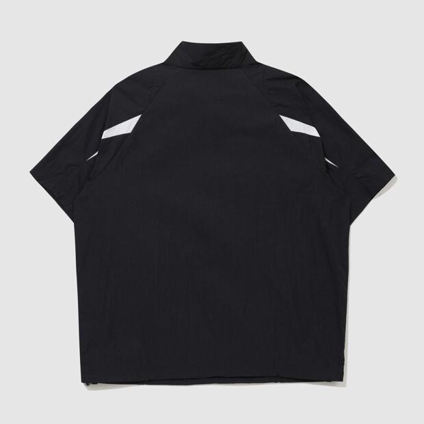 Umbro Hbl Bloke Short Sleeve Stand Neck Anorak Black (Uq223Cwt52) (A Type)