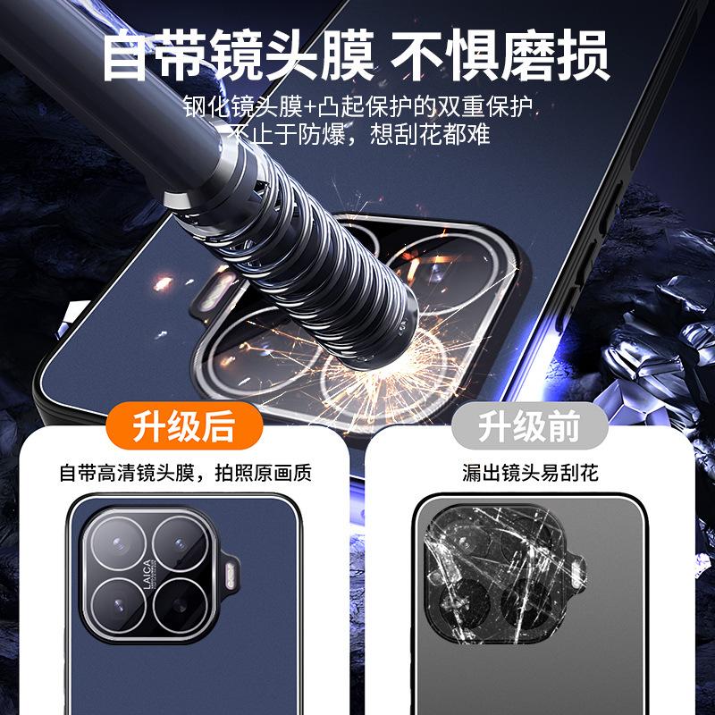 Applicable to Xiaomi 11T mobile phone case 11TPro protective case with lens film all-inclusive metal matte back plate anti-drop