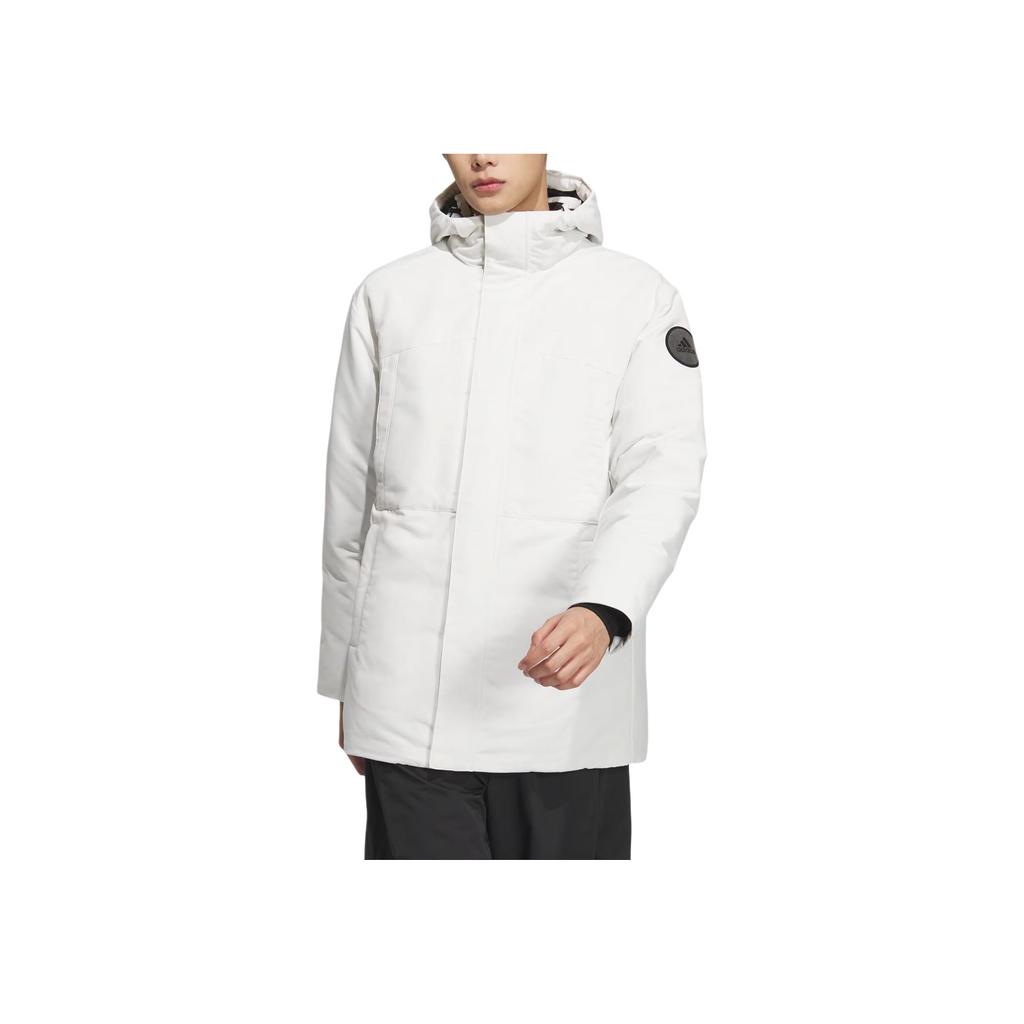 adidas Daunenparka Bequem Wasserdicht Warm Lässige Daunenjacke Unisex Oberbekleidung Weiß JM9147