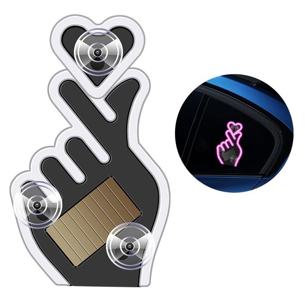 Wireless Hand Heart Neon Light DIY Car Window Ambient Lamp New Decorative Light