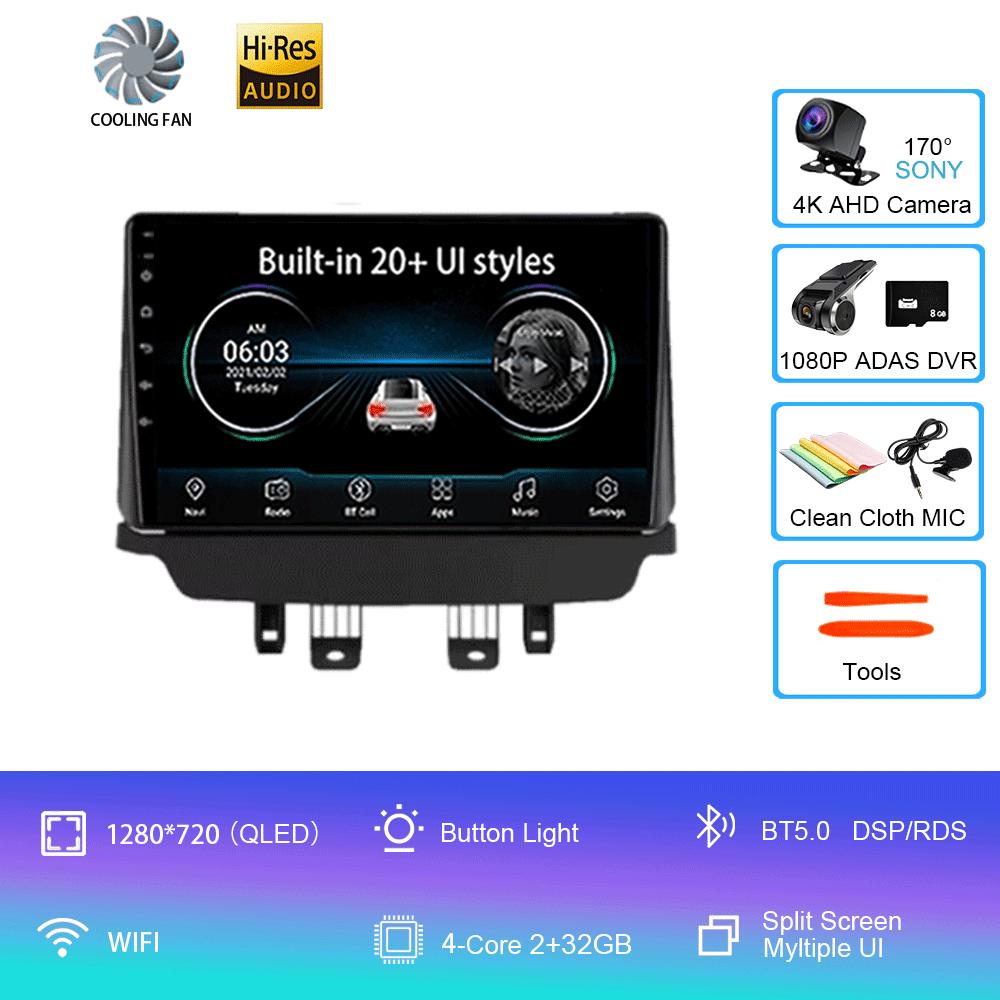 Android 14 Car Radio For Mazda CX-3 CX3 2 DK 2014 - 2021 Navigation GPS Multimedia Player WIFI Stereo Video BT Wireless Carplay