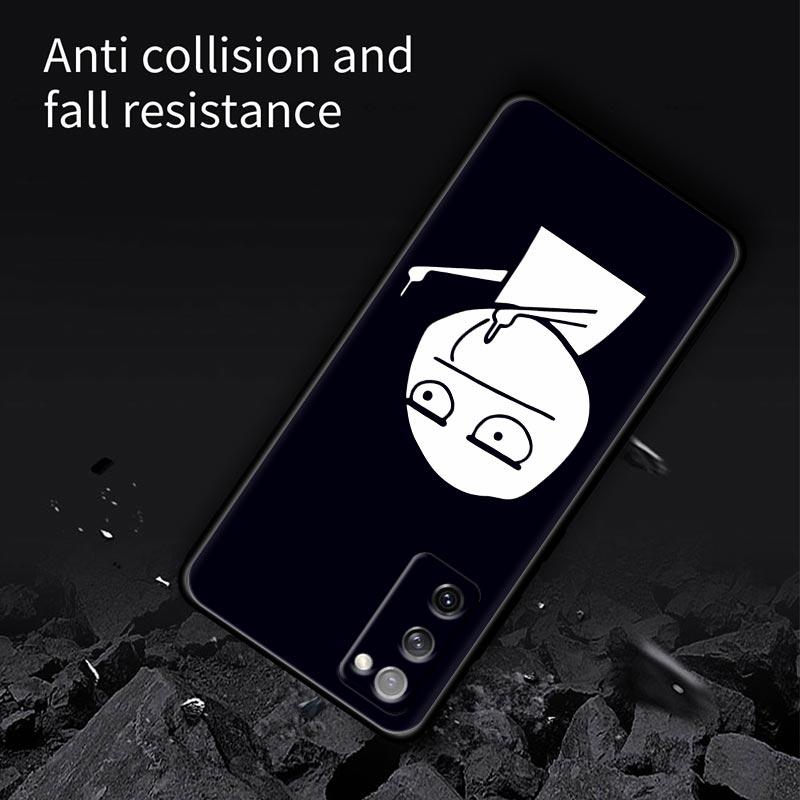 Funny Man Middle Finger Silicone Case For Samsung Galaxy S23 Ultra S24 5G S21 S20 FE Cover For Galaxy S22 S23 S24 S10 Plus Cases