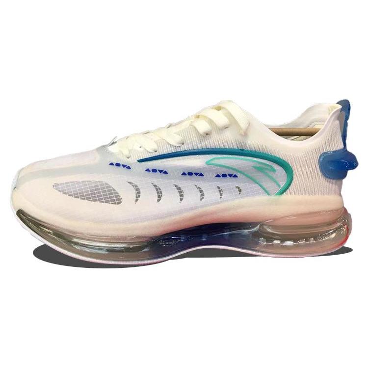 

New Anta Cushioning Anti Slip Wear Resistant Breathability Low Top Running Shoes Men s White Gray Blue 112125598-2 40