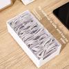 Clear Cable Organizer Box Durable Desktop Cable Organizer Data Cable Storage Box  Office Supplies