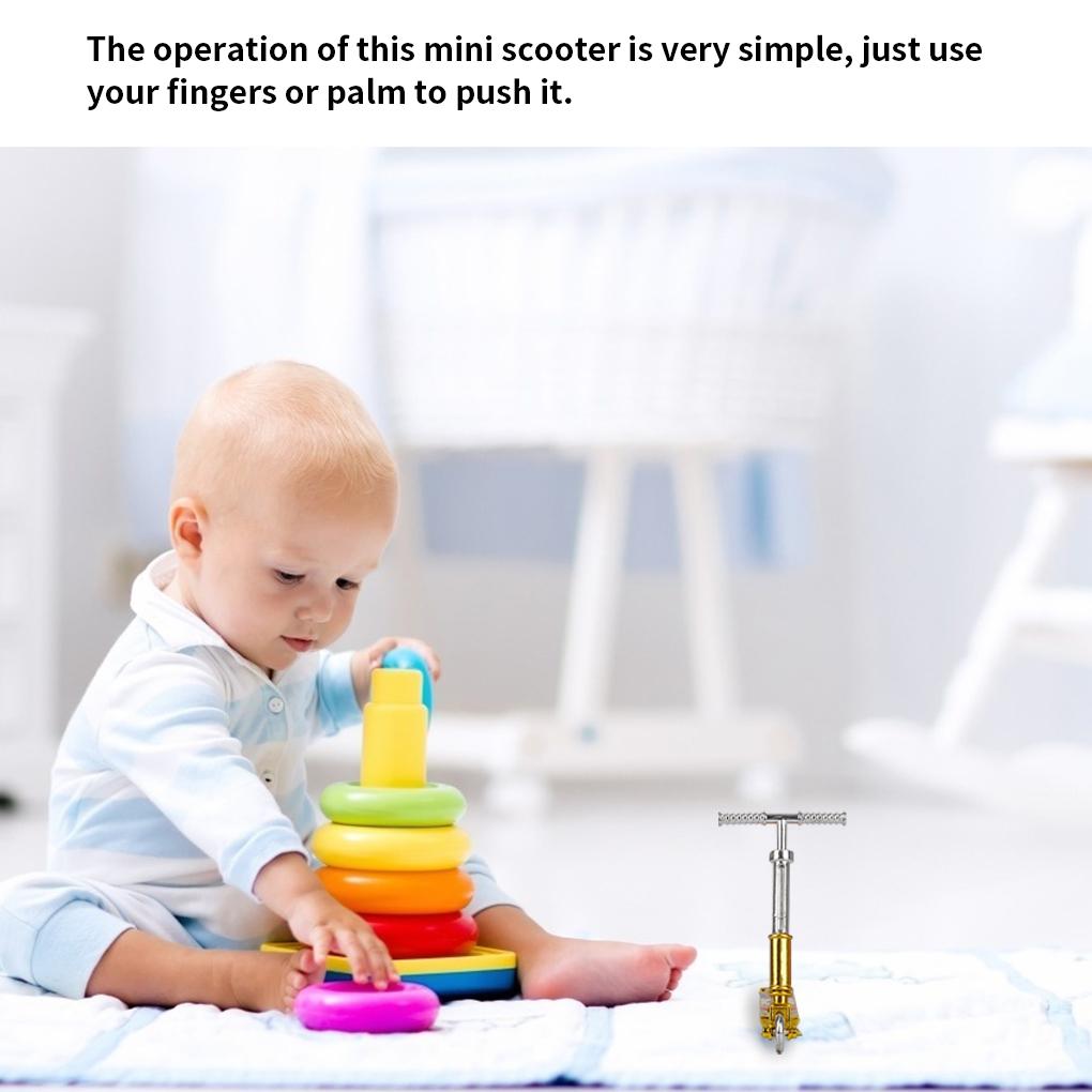 Mini Sparkesykkel Leke Plast 2 Hjul Sparkesykkel Pedagogisk Mini Skateboard Leke,