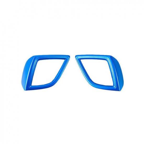 For Mazda 3 Axela 2014-2018 Bright Blue Console AC L&R Air Outlet Vent Trim 2PCS