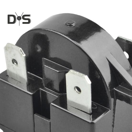 3PIN Terminals Kühlschrank Kompressor Starter 220V 12Ohm Universal Einfache Installation Starter Kühlschrank Teile