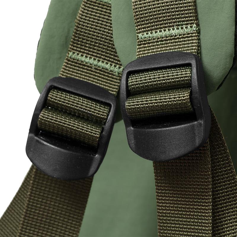 Colorblock Nylon Schulrucksack mit Reißverschlusstasche vorne Lässiger Leichter Tagesrucksack für den täglichen Gebrauch