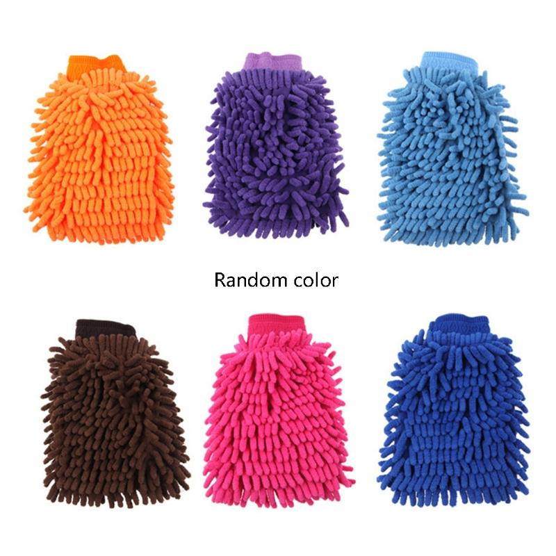 

Car Double Side Cleaning Tools Reusable Rag Wash Cleaning Mitt Towel Premium Soft Chenille Microfiber Glove Scratch Free 1