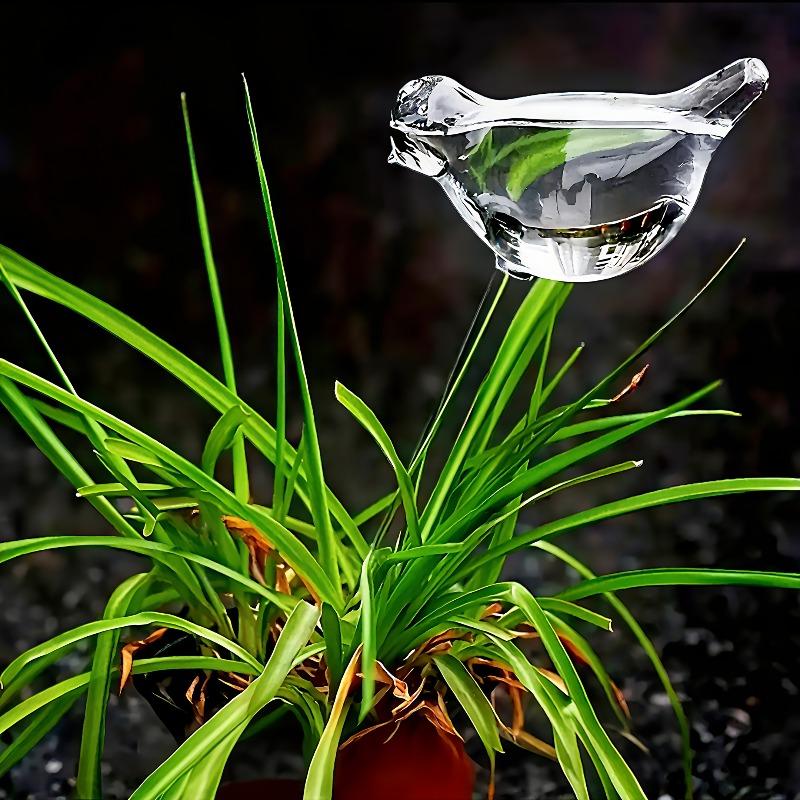 5pcs Automatic Plant Watering Bulb, Bird Shape for Sustained Release, Vacation Plant Care with Simple Vacuum Principle
