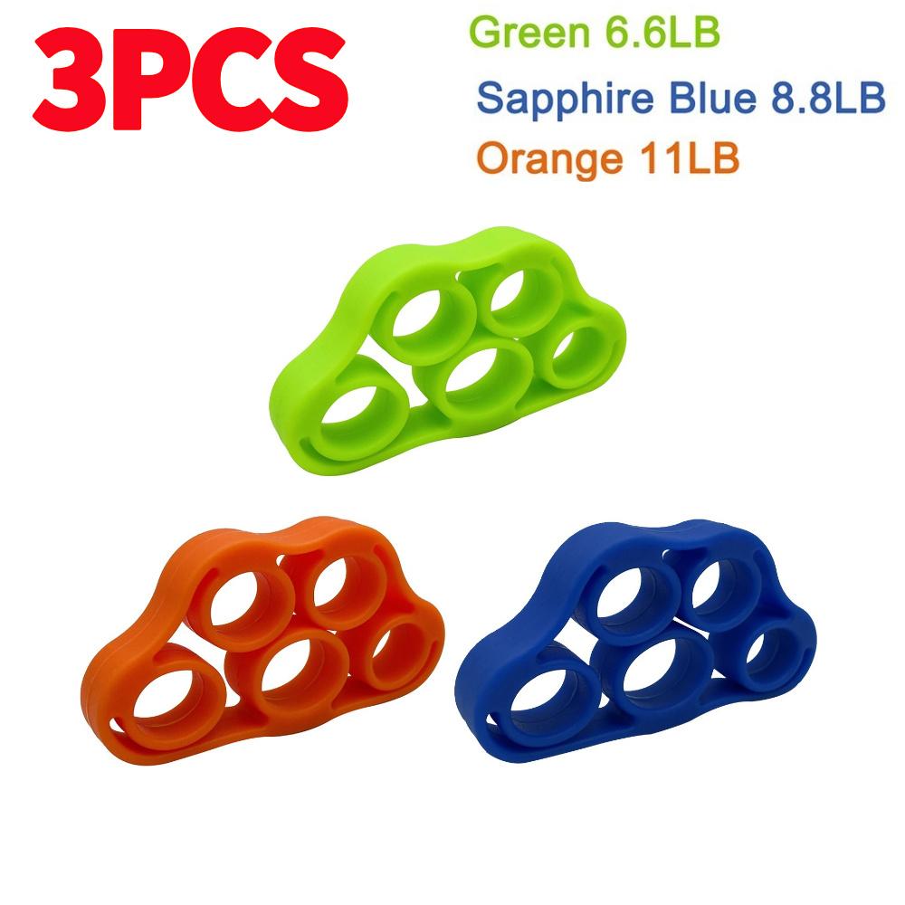 1/2/3Pcs Silicone Finger Gripper Hand Grip Wrist Stretcher Resistance Band Five Finger Expander Elastic for Gym Fitness Training