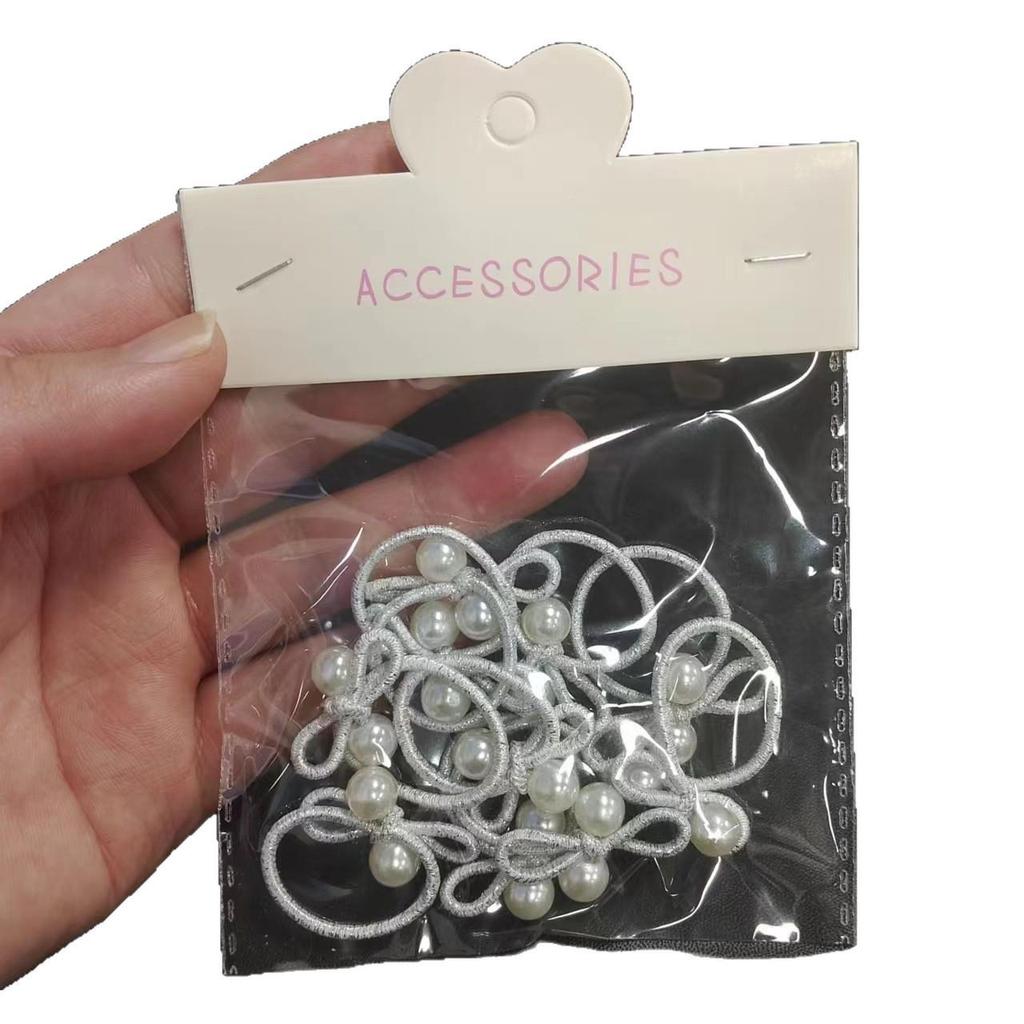 Elastici per Capelli Perla ad Alta Elasticità per Ragazze - Nessun Danno, Perfetti per Piccole Treccine