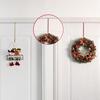 Yousheng Front Door Christmas Hook Wreath Hanger Strong Load-bearing Rustproof Ultra-Thin Design Easy Installation Halloween Decoration Holder