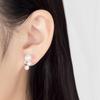 Exquisite French Faux Pearl & Zirconia Irregular Stud Earrings for Women